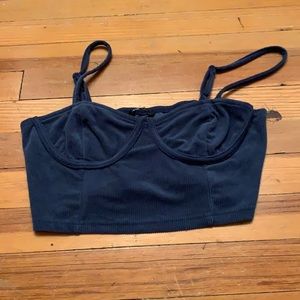 blue velvet tank top